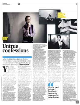 Guardian interview with Yvonne Rainer 18th August 2023