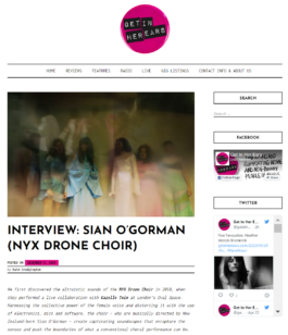 NYX cutting get in her ears