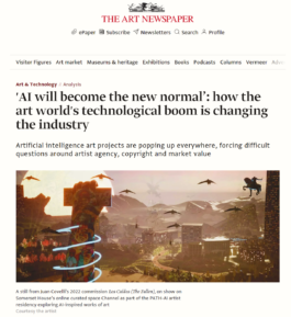 PATH AI - Channel cuttings - The Art Newspaper 