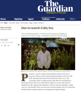 Coby Sey Cutting - The Guardian