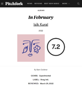 Isik Kural RVNG Intl. cutting Pitchfork 